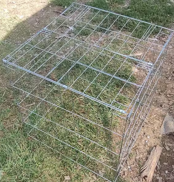 5pack Chicken Cage fully Collapsible 24x24inchs door in top roof raise poultry