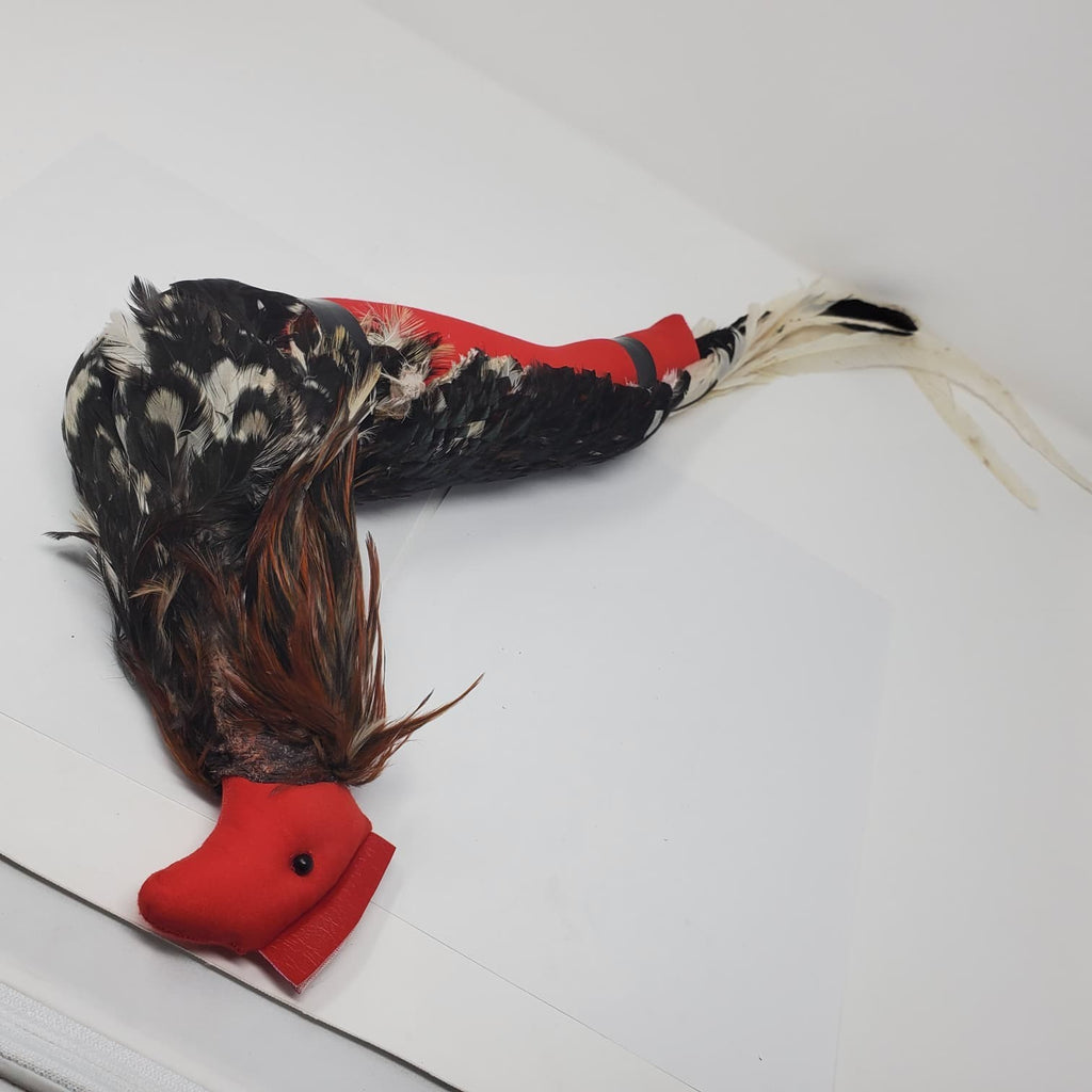 Handmade Mona Con Plumas Natural Feather