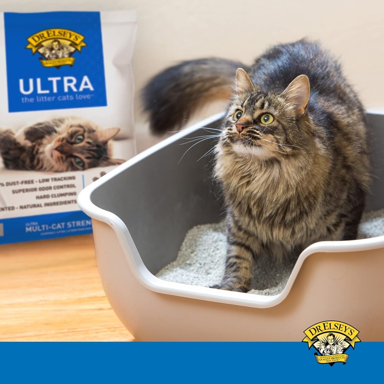 Premium Clumping Cat Litter Ultra - 99.9% Dust Free Low Tracking Hard Clumpi