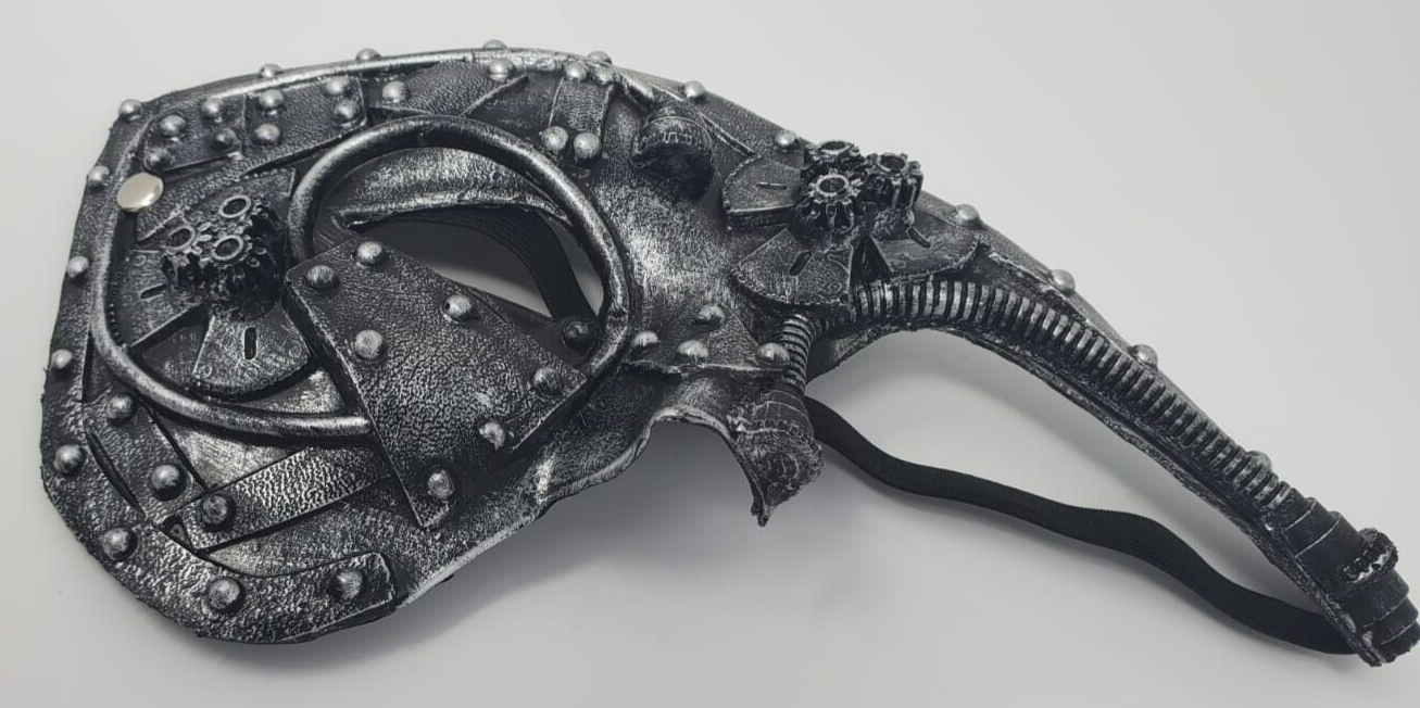 Halloween Mechanical Phantom Steampunk Masquerade Mask Gears Hardware