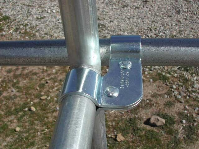 new Rail Clamp-connect horizontal with horizontal pipe connection 90 Proof