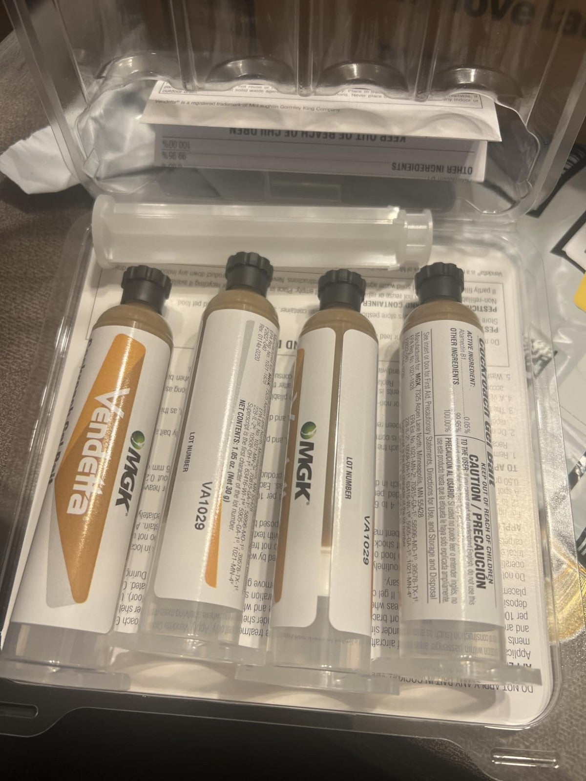 Vendetta Cockroach Gel Bait (4 x 30 g) tubes by MGK
