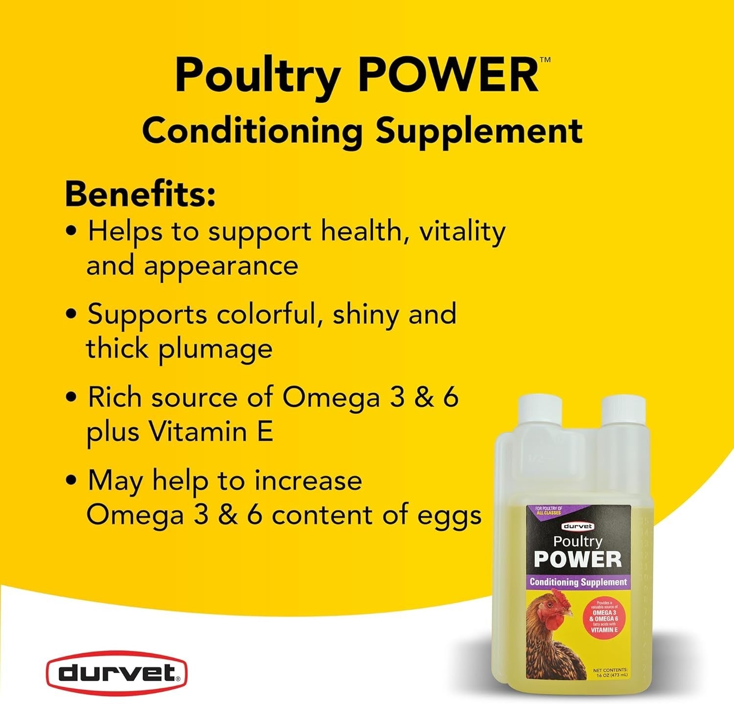 Durvet Poultry Power Conditioning Supplement 16 Oz