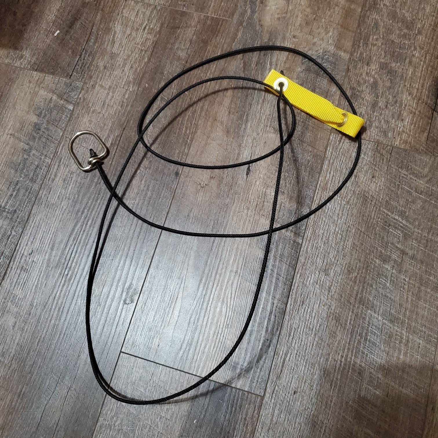 Doubled Nylon hitch on nylon cord with metal swivels ~8' for Roosters Gamebirds