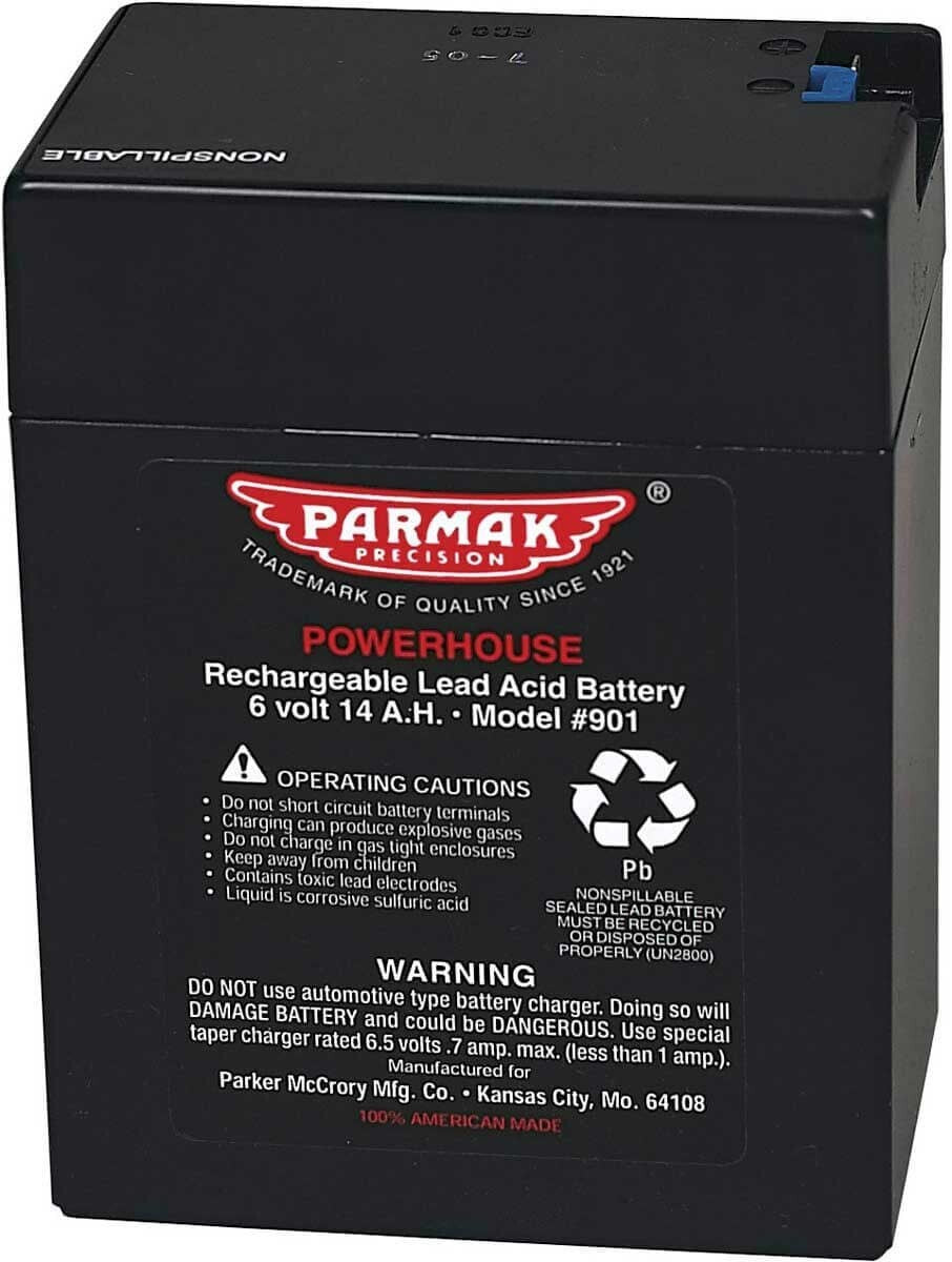 new 6-volt Powerhouse Replacement Battery for Parmak Fencer