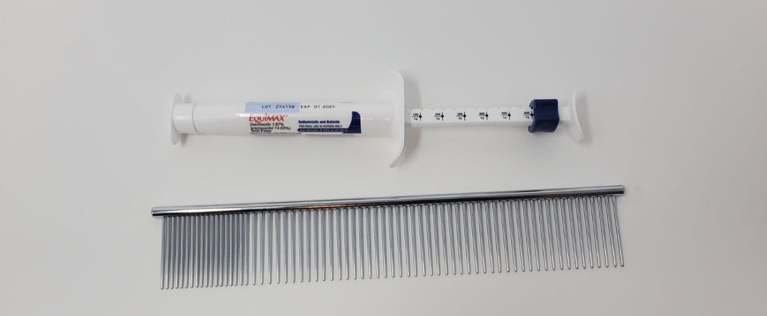 new Horse Dewormer apple flavor wormer cat dog Comb Damating iver Equi-max 1.87%