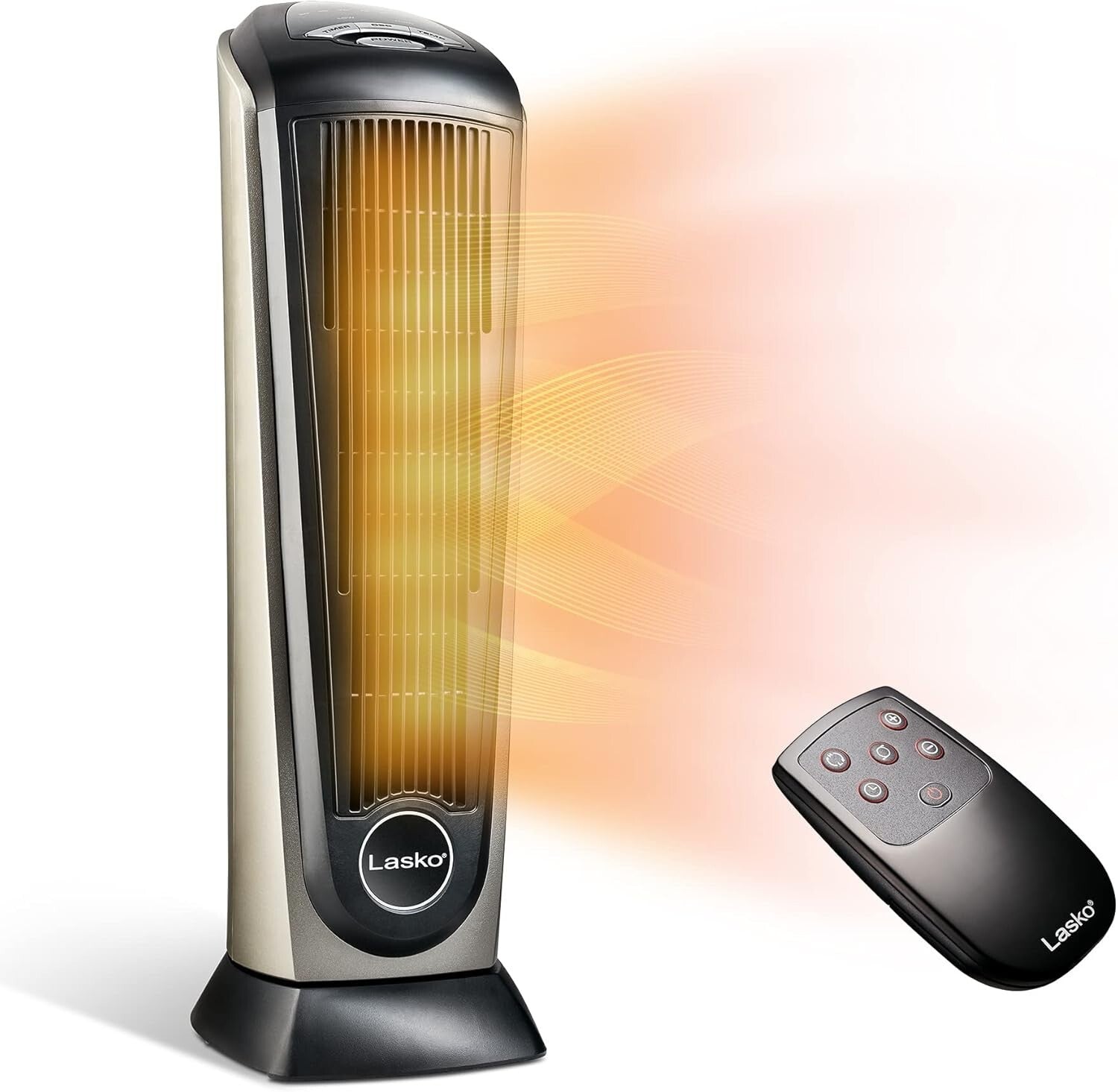 new Lasko 32" Ceramic Tower Space Heater with Timer Remote CT32791