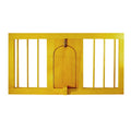 Wooden Nest Front fit a 12-by-24-inch nest box with a 3/4" thick lid holding