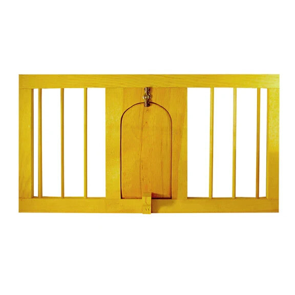 Wooden Nest Front fit a 12-by-24-inch nest box with a 3/4" thick lid holding