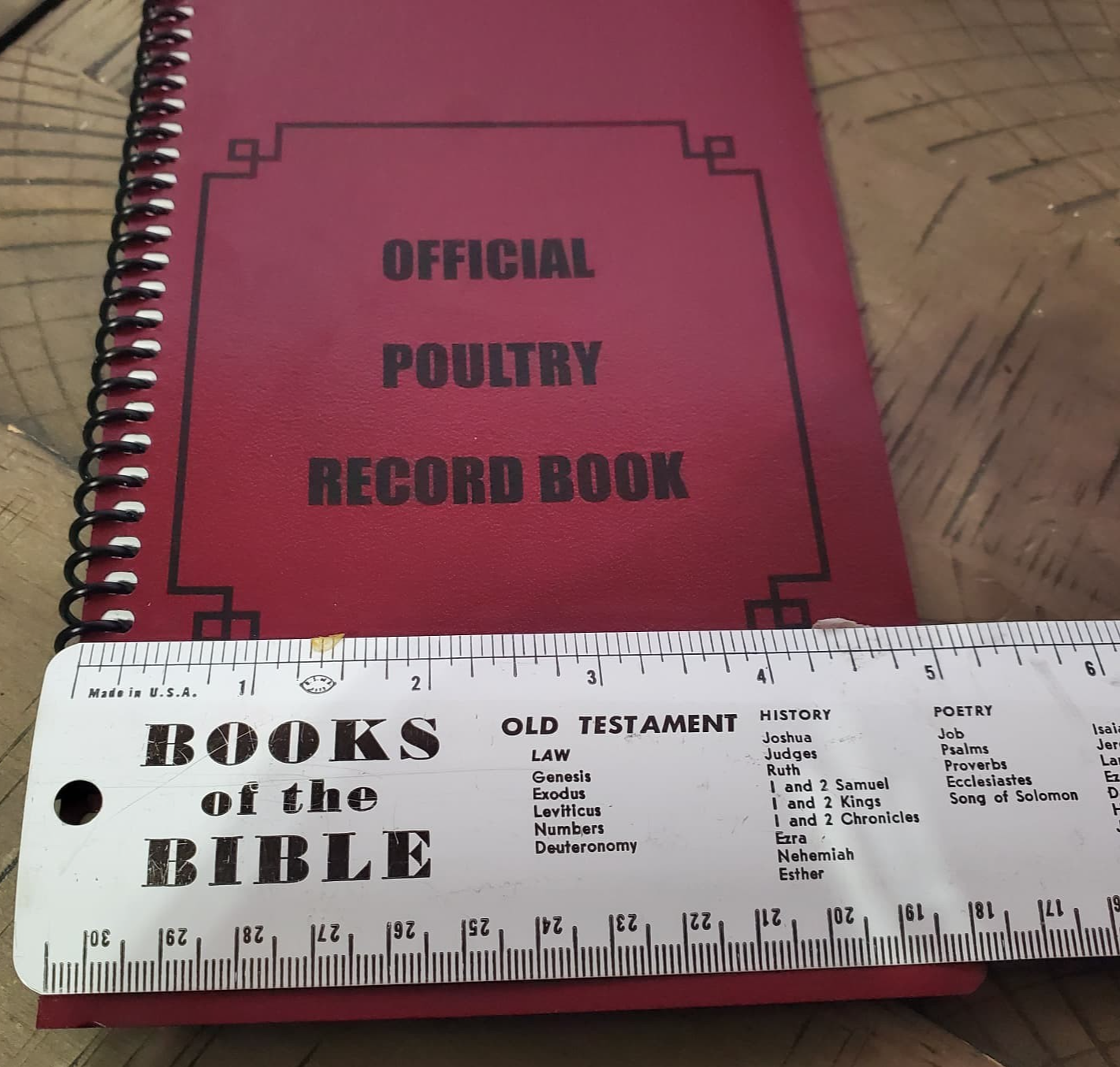 Libro de registro de aves de corral, encuadernado en espiral, papel grueso, aves