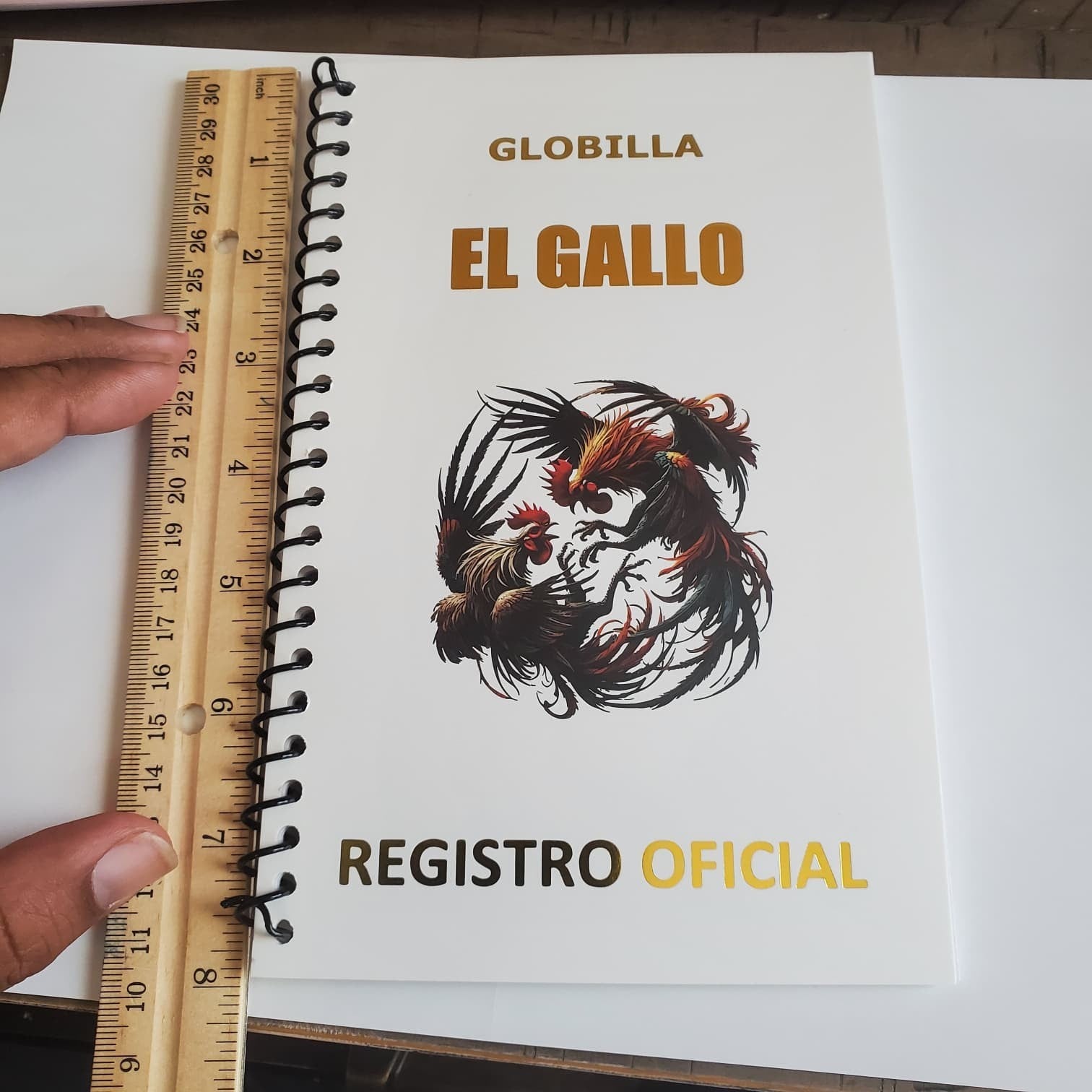GLOBILLA Rooster Breeding Record Book Poultry Log Spiral Bound Chicken Register