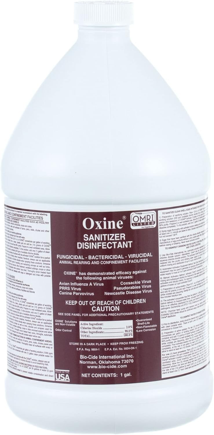Oxine AH Disinfectant Gallon Poultry Livestock Cleaner