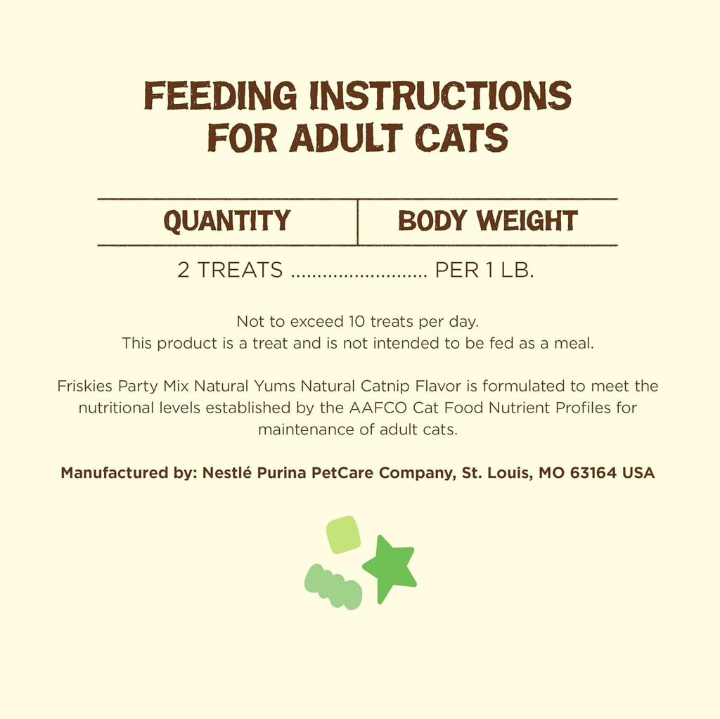 friskies Facilities Natural Cat Treats, Party Mix Natural Yums Catn  Made in USA
