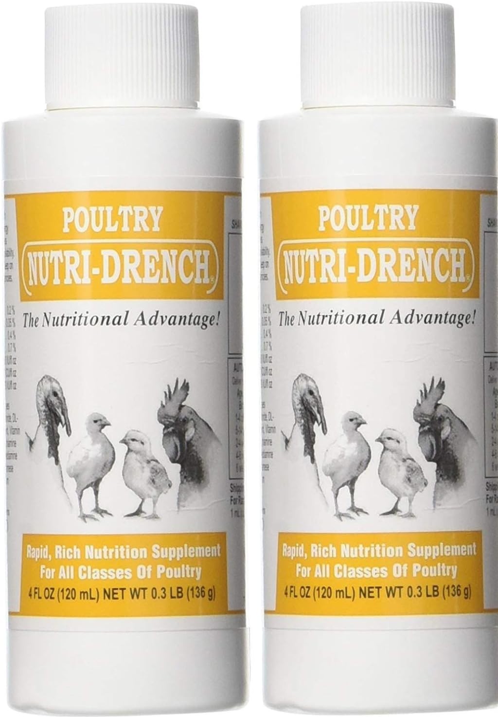 Nutri Drench Nutritional Supplement backyard flocks 4 oz. Liquid Vitamins 2.Unit
