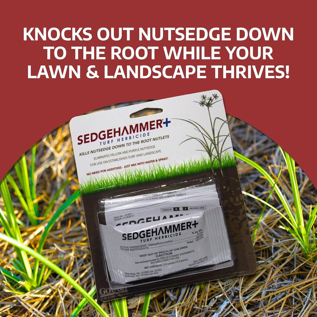 Sedgehammer + Plus Turf Herbicide 5% Halosulfuron (Nutsedge Control) - 4 Packets