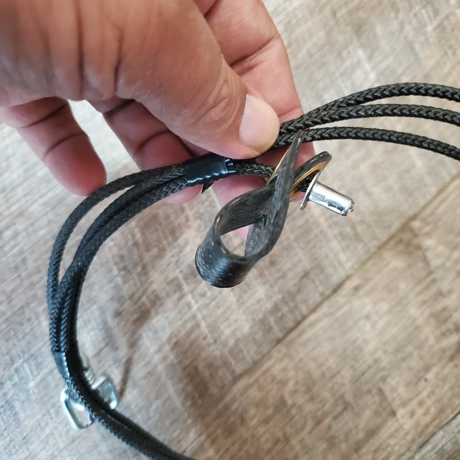 rooster gallo nylon cord Tie Cord with Neoprene Short Hitch 7FT