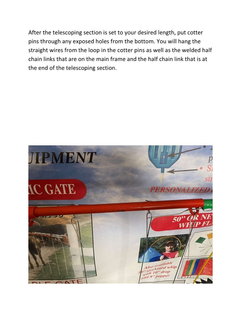 Drive-Thru Electric Gate for Livestock Holding No more opening and closing