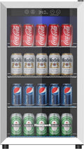 new Beverage Refrigerator and Cooler, 115 Can Mini Fridge with Glass Door