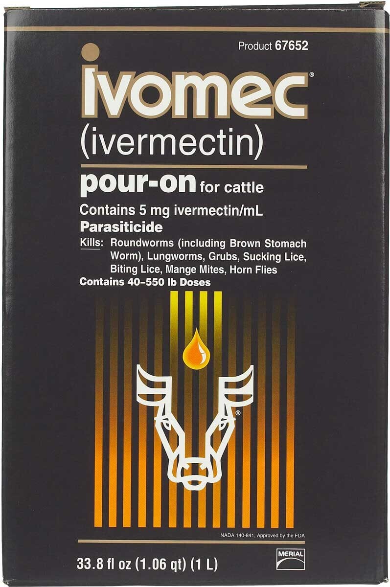 new pouron Cattle Dewormer roundworms lungworms grubs horn flies sucking 1 Liter