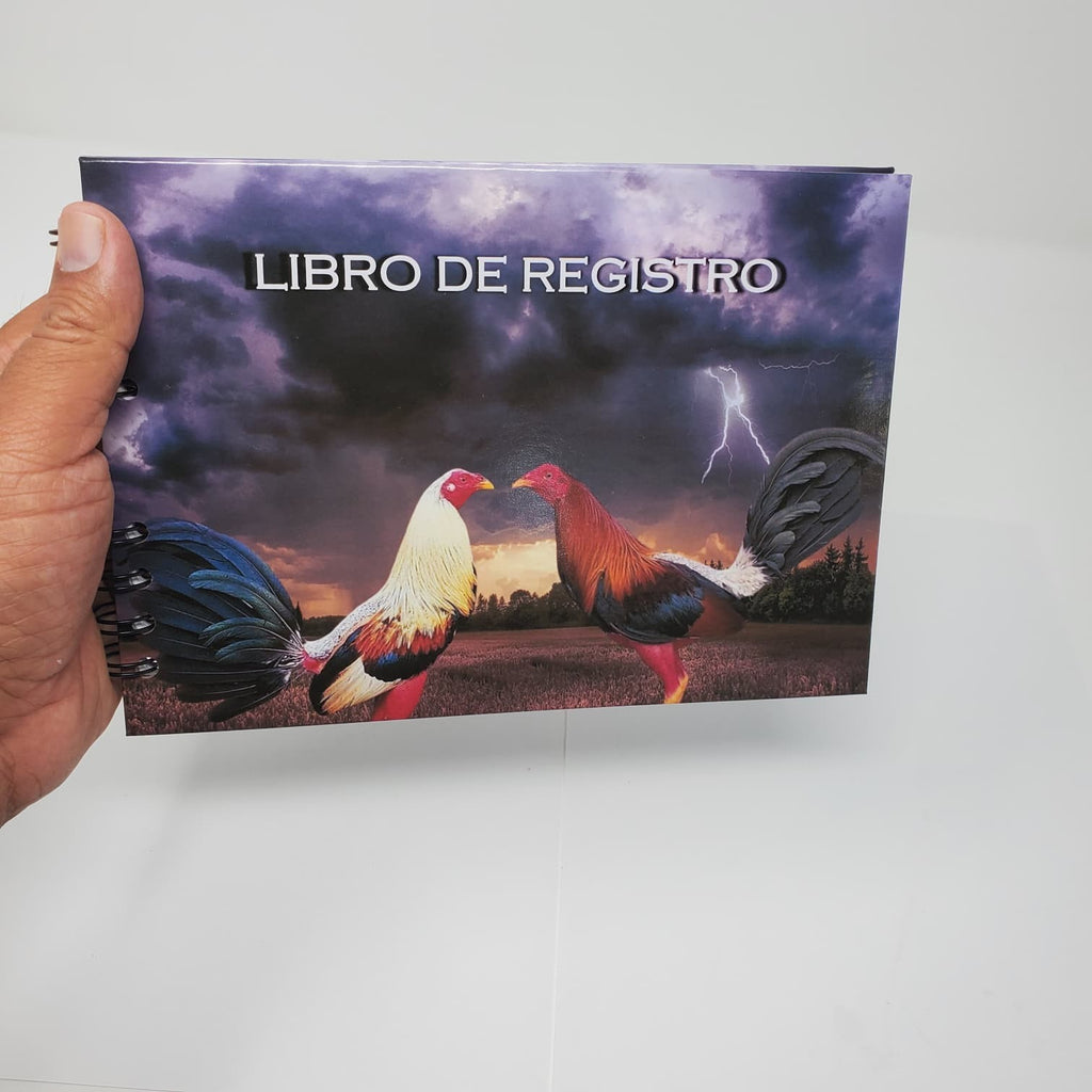 Spanish rooster Breeding Record Book Spiral Bound Poultry Log Chicken Register