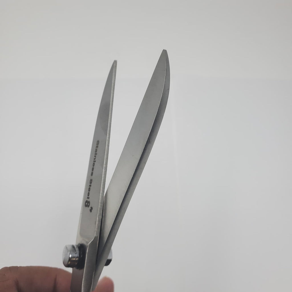 8" Heavy Duty Stainless Steel Scissors  Tijeras de aseo y uso general para aves