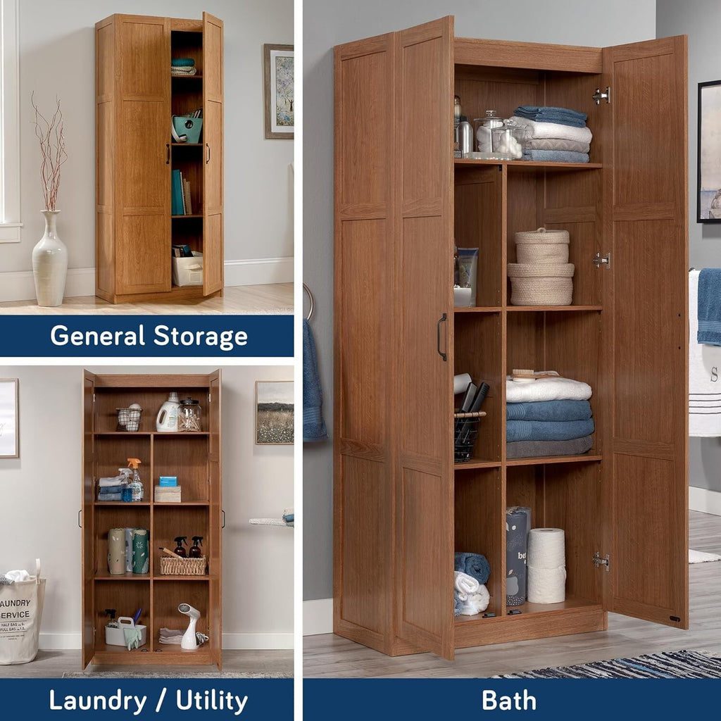 Storage Cabinet, Pantry Cabinet Kitchen Storage with Adjustable Shelves, Bathroo