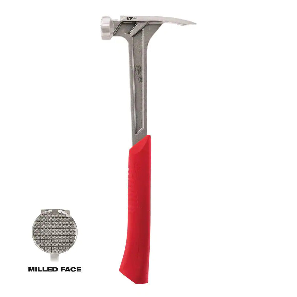 Milwaukee Milled Face Framing Hammer - Red (48-22-9016) Free Shipping