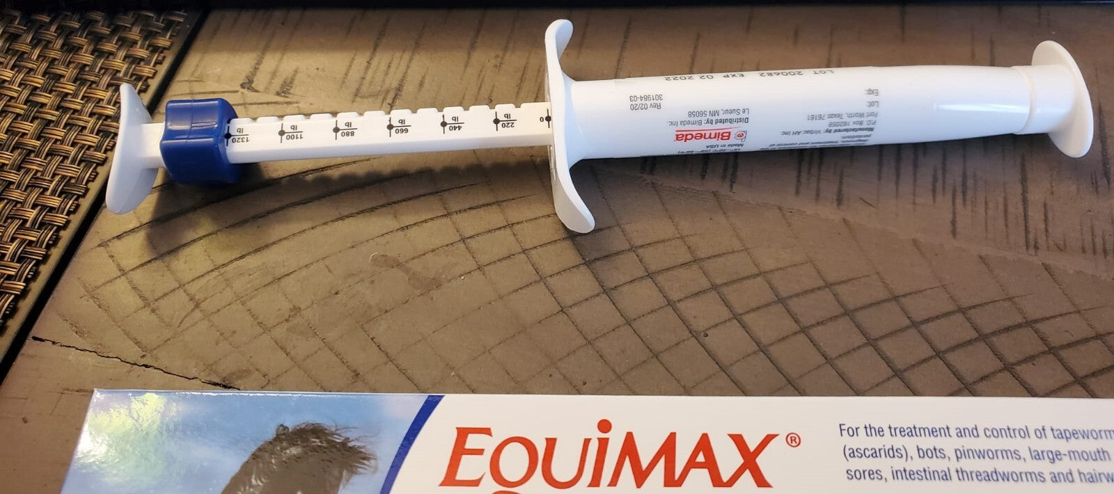 New Box Paste Horse Dewormer Apple Flavor dur-vet equi max worm 2pack