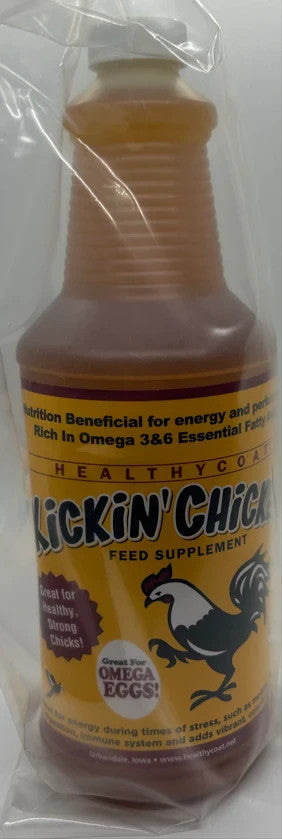 Healthy Coat Kickin Chicken Weight Gain Energy Muscle Supplement Quart