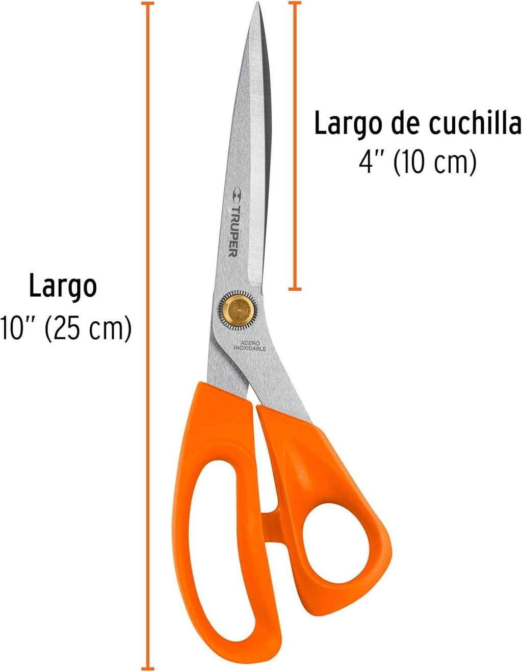 Truper Scissors Seam 10' for Gamefowl Stainless Steel Blades Ideal for Cutting M
