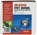 new Heated 1 Quart Pet Bowl with Hutch Mount for small dogs rabbits