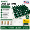 6 Pack Large Egg Trays for Incubator GQF Dickey Brinsea 36 Egg Capacity