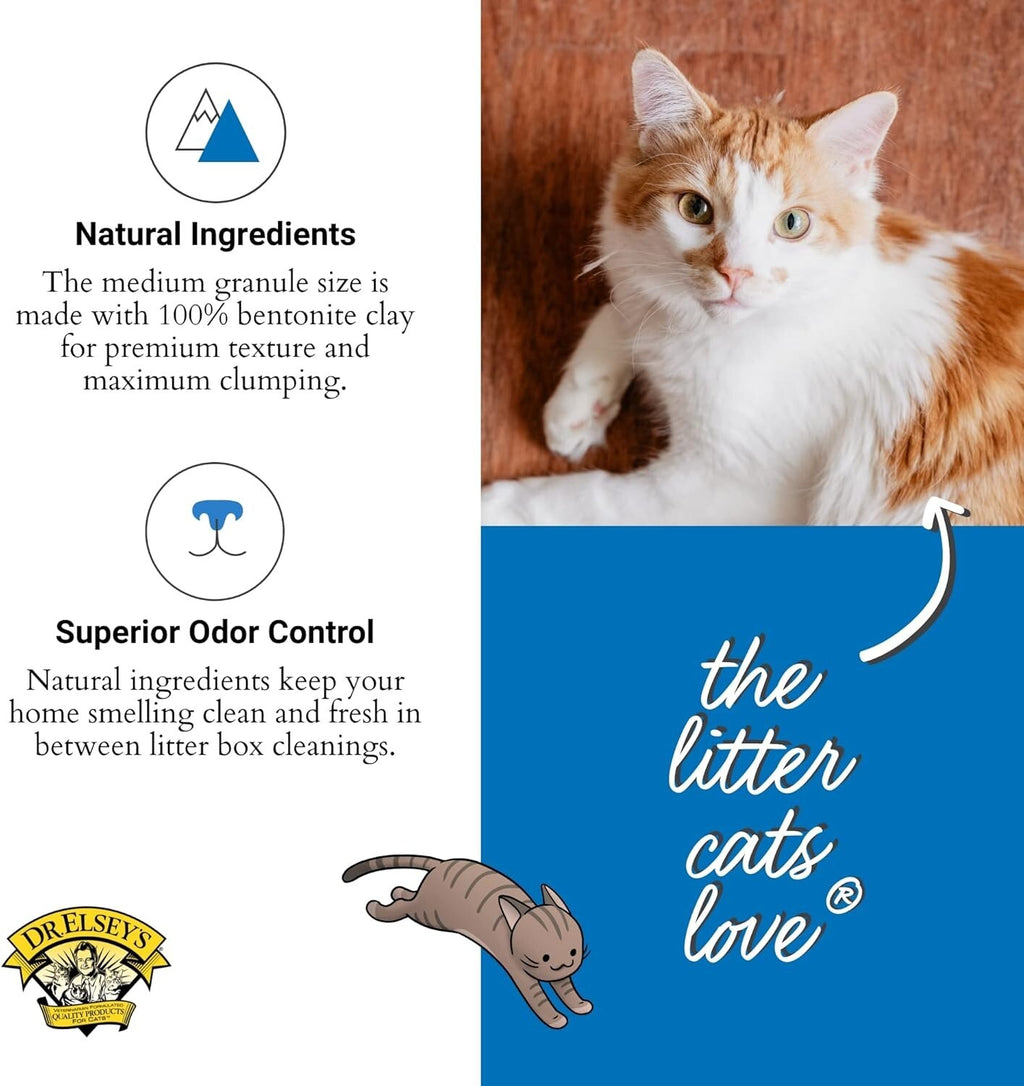Premium Clumping Cat Litter Ultra - 99.9% Dust Free Low Tracking Hard Clumpi