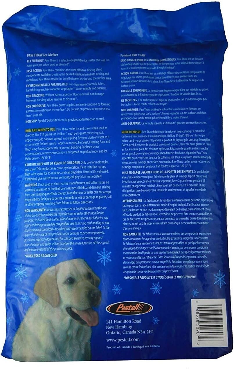 new Paw Thaw Ice Melt for Pets 25-Pound Bag