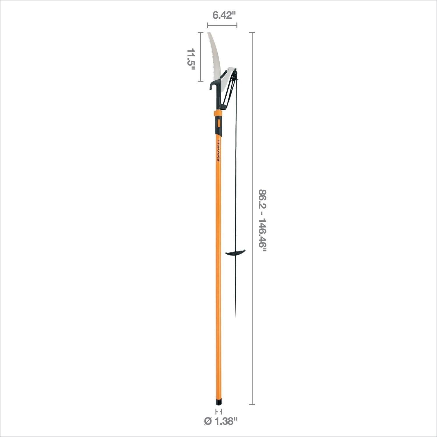 Best Extendable Pole Saw and Tree Pruner Lawn and Garden Tools  Black/Orange