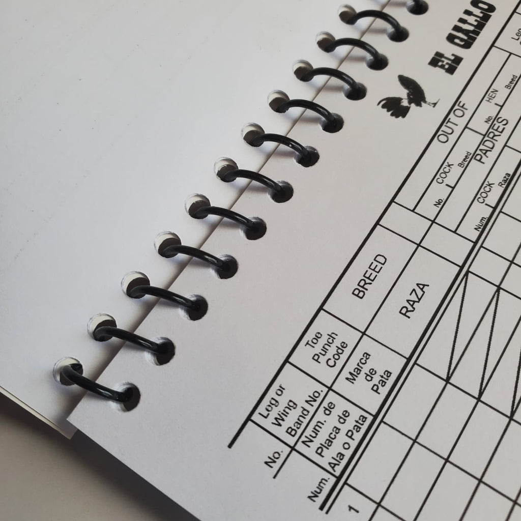 GLOBILLA Rooster Breeding Record Book Poultry Log Spiral Bound Chicken Register