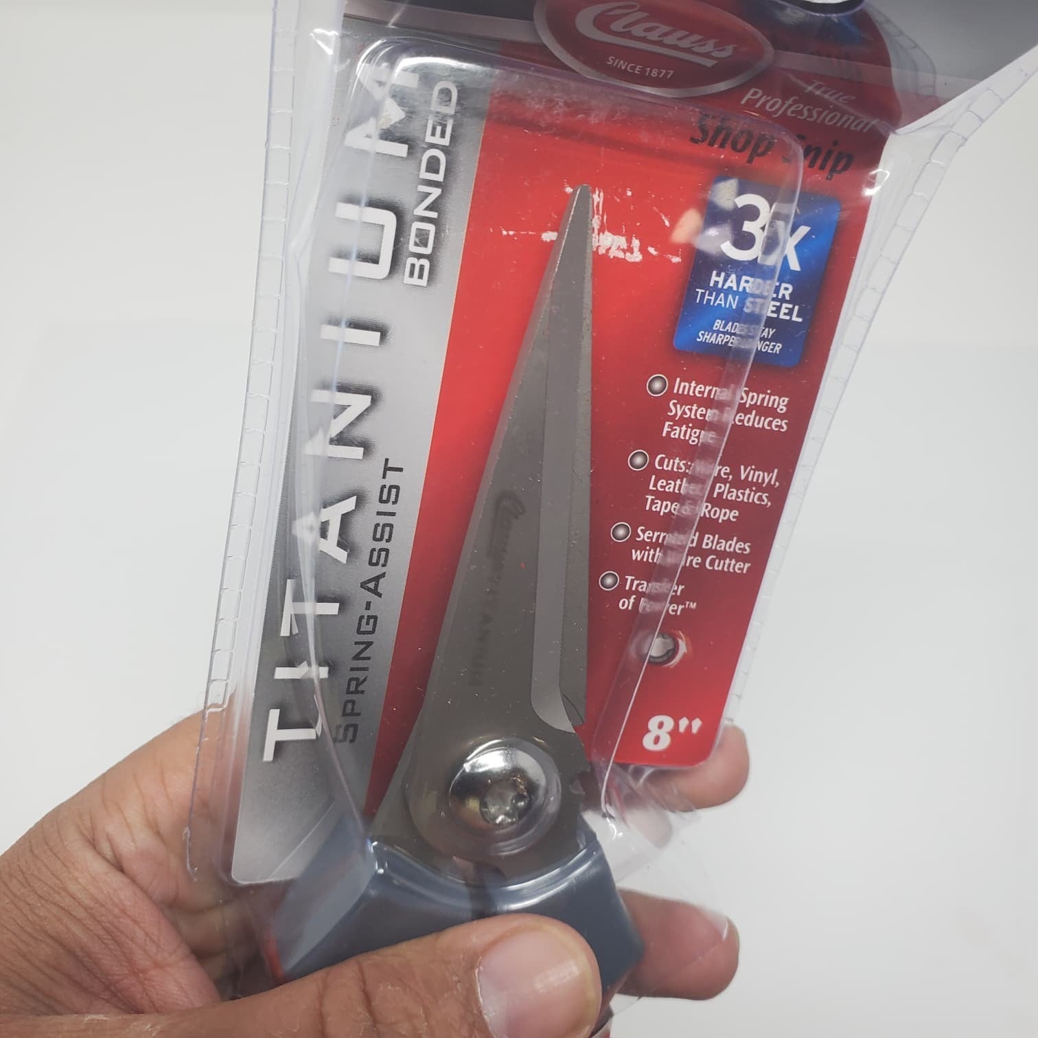 Durable Precision Scissors for Clauss Titanium Snips scissors