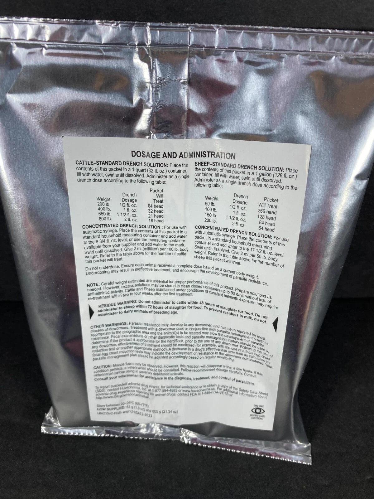 prohibit Soluble Drench Powder Anthelmintic 52g goats birds backyard