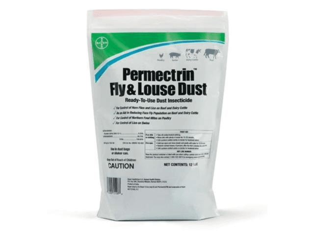 Fly & Louse Dust 12.5 lb Poultry Cattle Swine Farm Animal Care