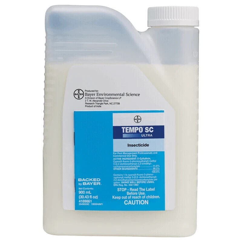 Tempo SC Ultra 900 (beta-Cyfluthrin 11.8%) Bed Bug Ant Roach Spider Wasps Killer