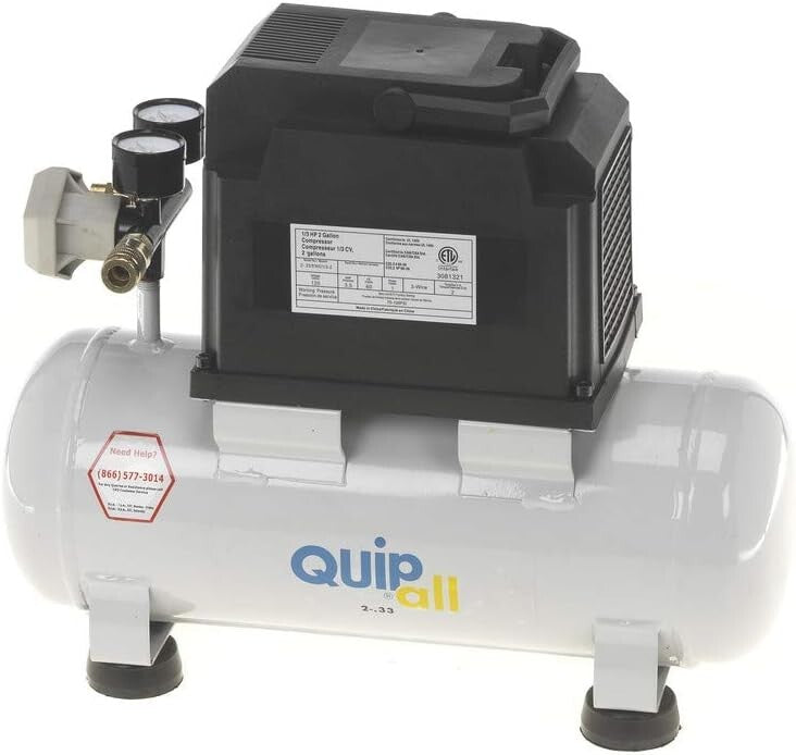 New 1/3 HP 2 Gallon Oil-Free Hotdog Air Compressor