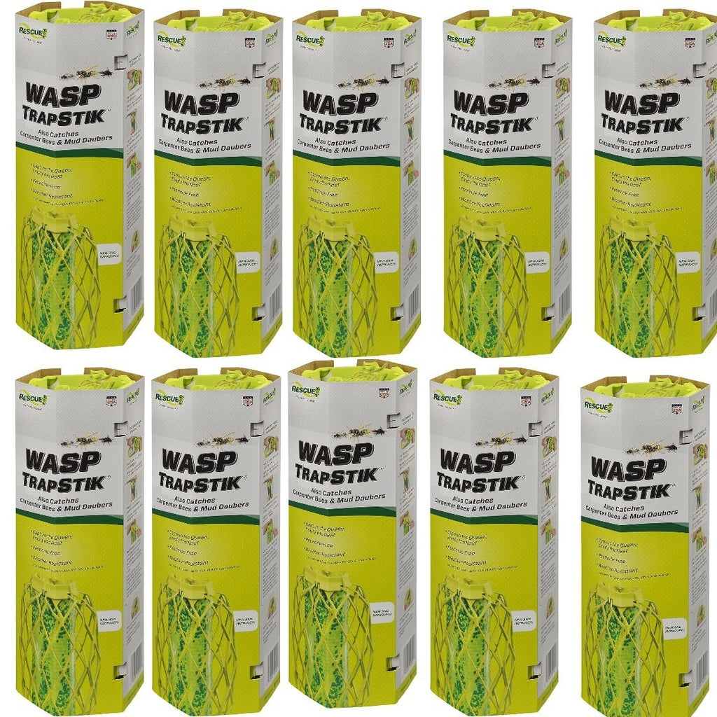 Wasp TrapStik Traps Wasps Mud Daubers & Carpenter Bees - 10 Traps