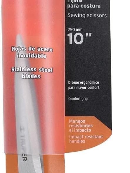 Truper Scissors Seam 10' for Gamefowl Stainless Steel Blades Ideal for Cutting M