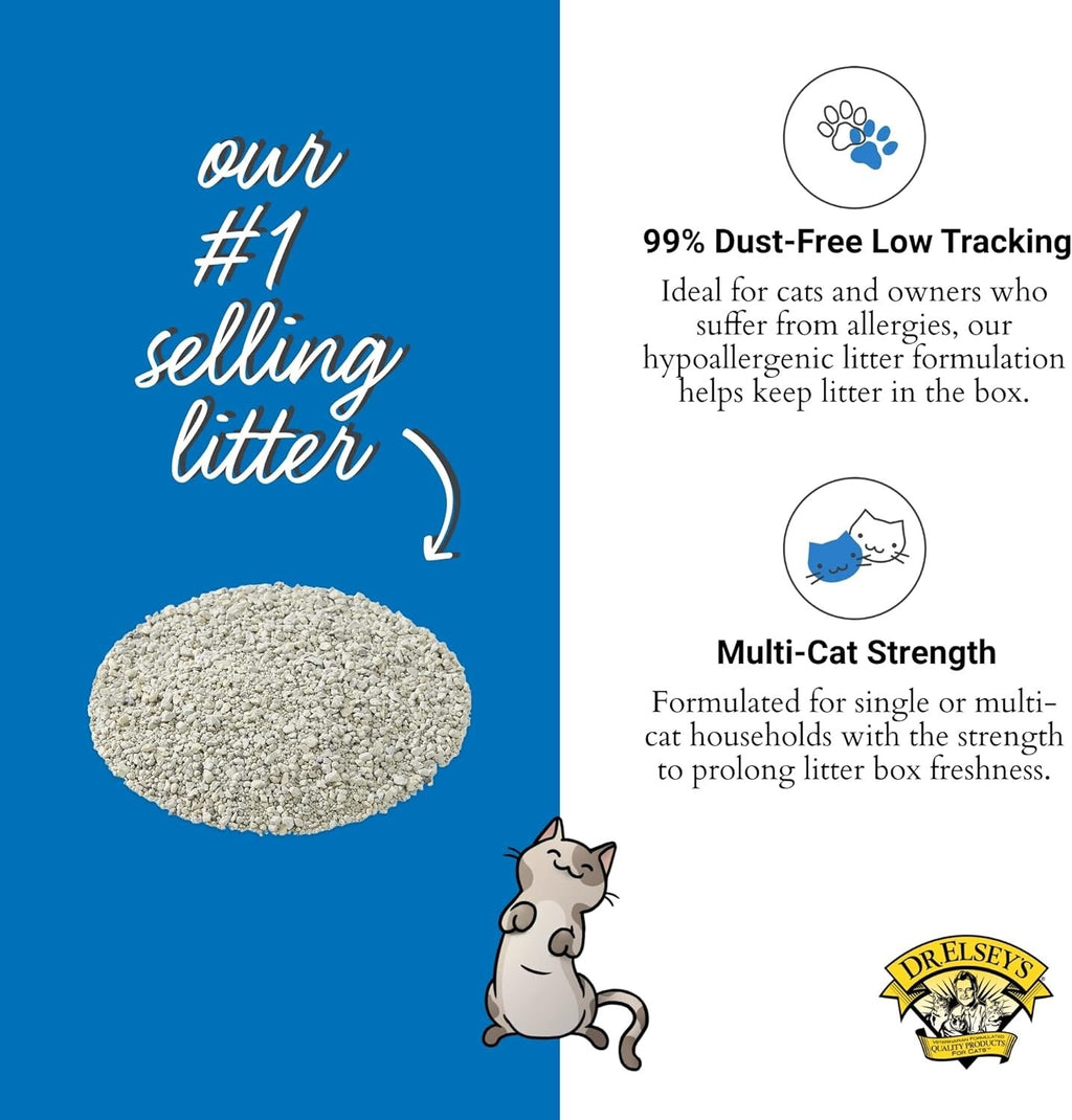 Premium Clumping Cat Litter Ultra - 99.9% Dust Free Low Tracking Hard Clumpi