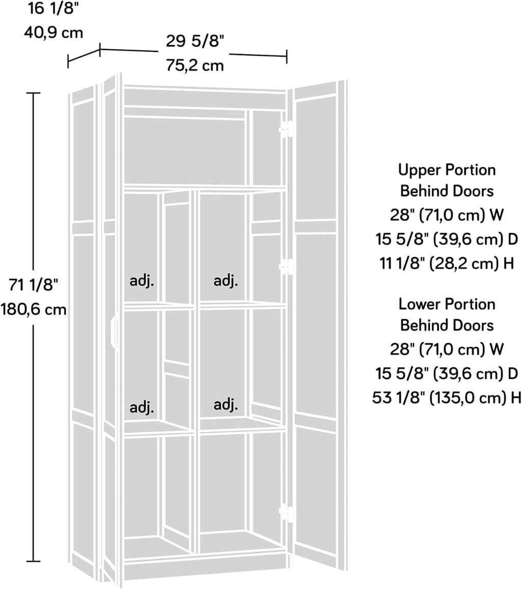 Storage Cabinet, Pantry Cabinet Kitchen Storage with Adjustable Shelves, Bathroo