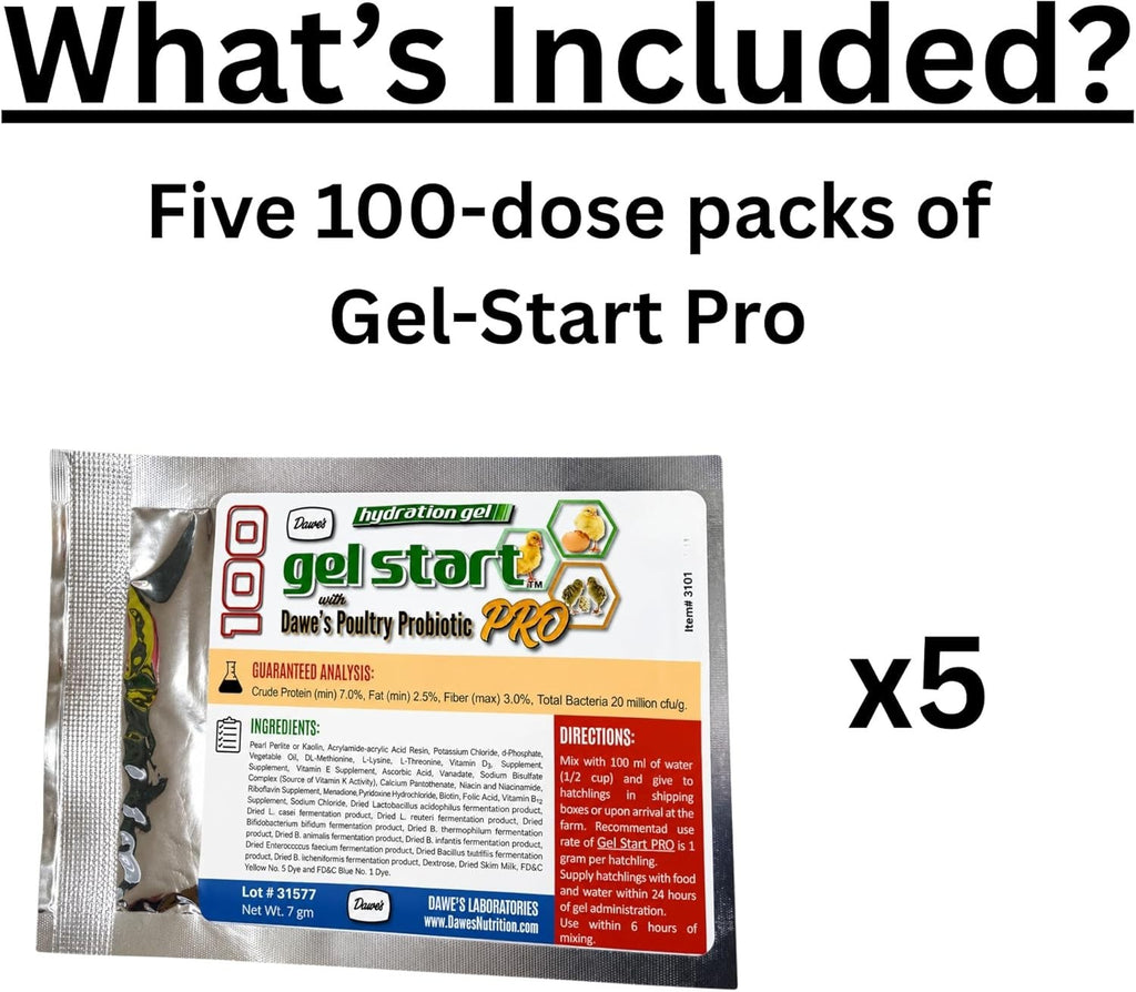 Hatchling Nutritional Gel 5 Pack Chick Poultry Hydration