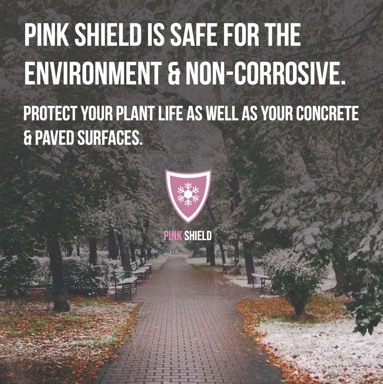 Pink Snow Shield Ice Melt 50 LBS  A Pet Safe Ice Melt That is Effective Below