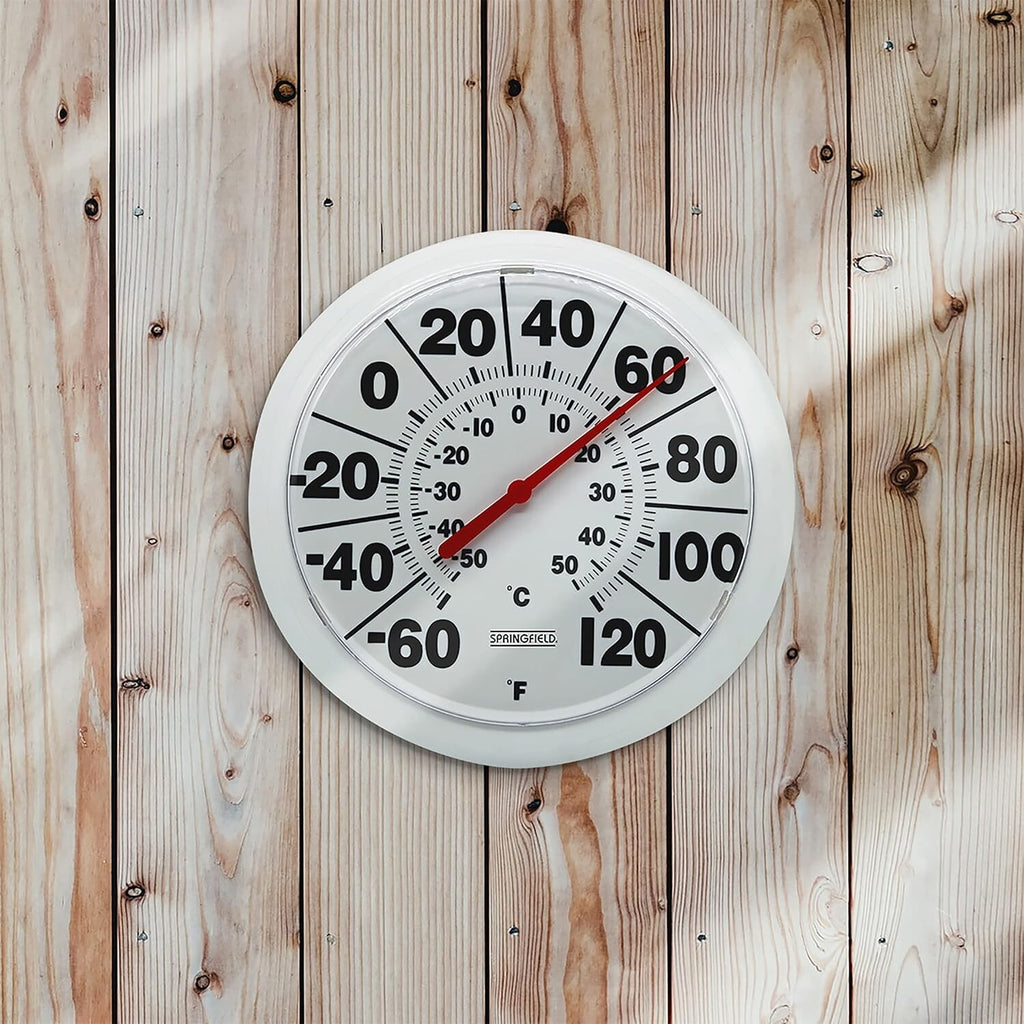 Springfield Indoor Outdoor Big and Bold Dial Thermometer Wireless Thermometer