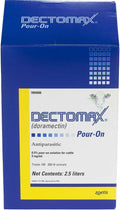 new Pouron Cattle Dewormer roundworms lungworms grubs lice and mites 2.5 Liter