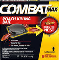 Combat Max Large Roach Killing Bait, 8 count (Pack of 1) ,Domino-Effect